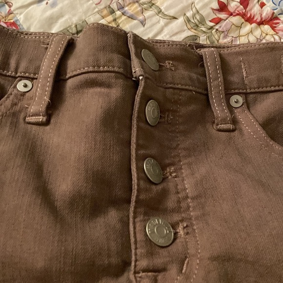 Madewell Brown Button-Fly Jeans - Picture 3 of 5